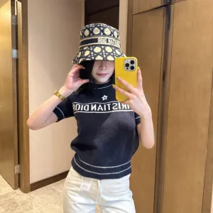 Luxury High Quality Dior Jacquard Short-Sleeved Shirts