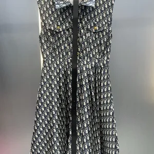 Aaa Dior Gold Sleeveless Dress