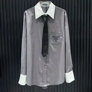 Aaa High Quality Prada Long-Sleeved Shirt