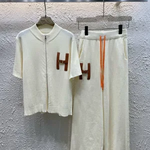 Aaa High Quality Hermès Leather Short-Sleeved Shirts