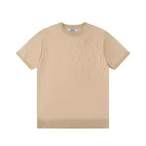 Luxury Hermès Knit Fabric T-Shirts For Spring