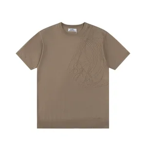 Designer Luxury Hermès Knit Fabric T-Shirts For Spring
