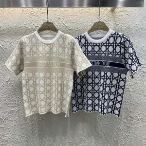 High Quality Dior Jacquard Short Sleeves