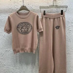 Luxury High Quality Versace Jacquard Short-Sleeved Shirt