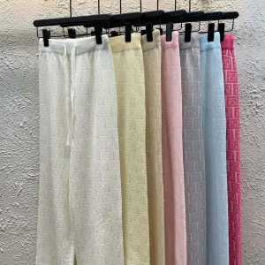 Luxury Fendi Jacquard Trousers