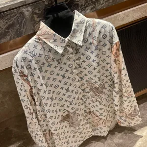 1:1 Designer Louis Vuitton Satin Shirt