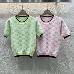 Designer 1:1 Gucci Jacquard Short Sleeves