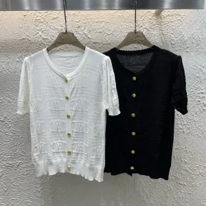 1:1 High Quality Celine Gold Short-Sleeved Shirts
