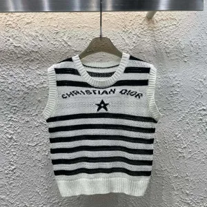 Designer Luxury Dior Jacquard Vest