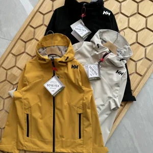 Super Clone Designer Helly Hansen Jacket Red Sophistication Zippered Pocket