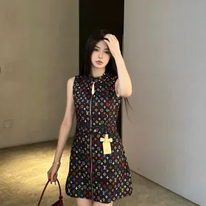 Luxury Louis Vuitton Leather Sleeveless