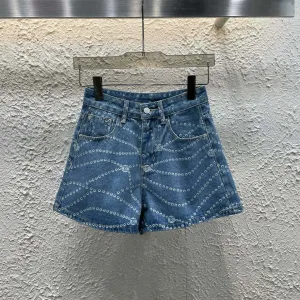 High Quality Designer Chanel Denim Shorts