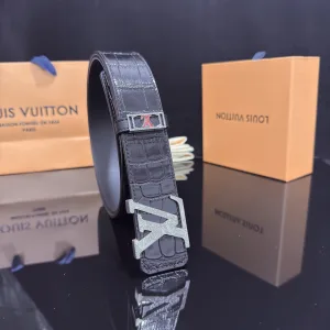 Luxury Louis Vuitton Belt Ash