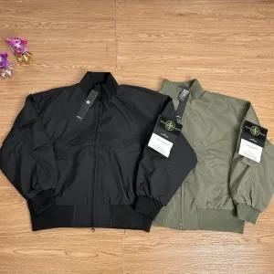 High Quality Designer Stone Island Jacket Red Ribbed Fabric Exquisite Workmanship Street Style Functional Outdoor