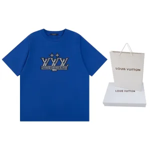 Designer Louis Vuitton Cotton Short-Sleeved T-Shirt