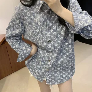 1:1 Louis Vuitton Jacquard Shirts