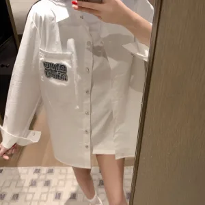 High Quality Aaa Miu Miu Short-Sleeved Shirts