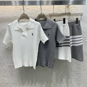 1:1 Luxury Ralph Lauren Jacquard Short-Sleeved Shirt