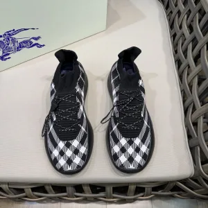 1:1 Designer Burberry Leather Sneakers