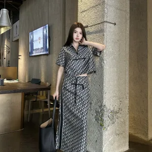 High Quality Dior Jacquard Midi Skirt For Spring