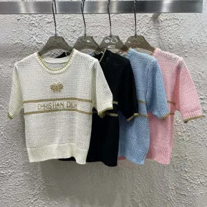 High Quality Dior Gold Short Sleeves