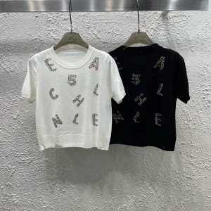 Aaa Chanel Stone Short Sleeves