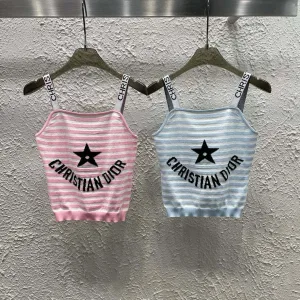 Luxury Aaa Dior Jacquard Tank Top