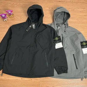 Designer Reps Stone Island Jacket Red Exquisite Workmanship Street Style Patch