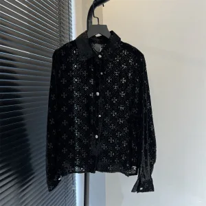 Aaa High Quality Chrome Hearts Leather Long-Sleeved Shirt