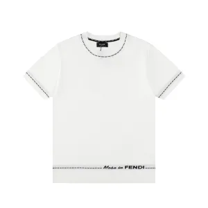 Luxury Fendi Knit Fabric Short-Sleeved Shirts For Spring