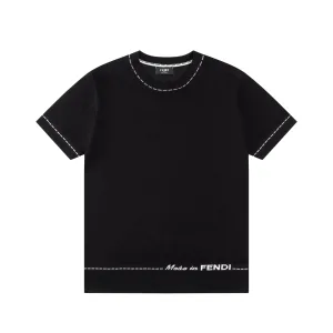 High Quality 1:1 Fendi Knit Fabric Short-Sleeved Shirts For Spring