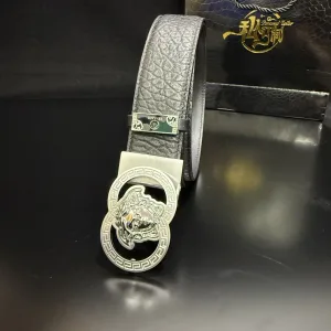 High Quality Super Clone Versace Belt Genuine Leather Top-Grain Cowhide