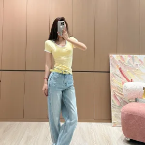 High Quality Luxury Dior Cotton Pants