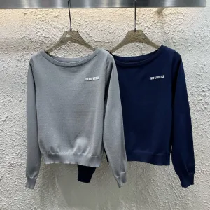 High Quality Miu Miu Jacquard Long Sleeves