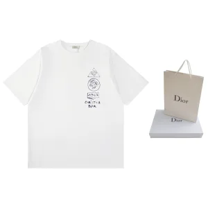 Designer Dior Cotton Short-Sleeved T-Shirt