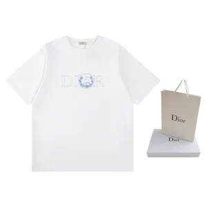 1:1 Dior Cotton Short-Sleeved T-Shirt