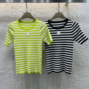 High Quality Luxury Celine Leather Short Sleeves