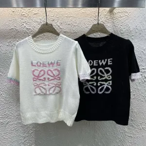 High Quality Loewe Jacquard Short Sleeves