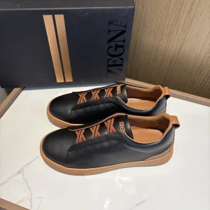High Quality Ermenegildo Zegna Calfskin Leather Shoes