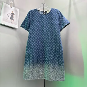 Designer Gucci Denim Short-Sleeved Shirts