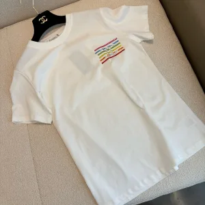 Luxury Designer Chanel Stone Short-Sleeved T-Shirt