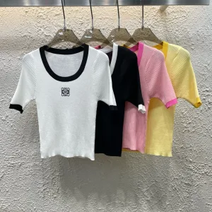 High Quality Luxury Loewe Short Sleeves