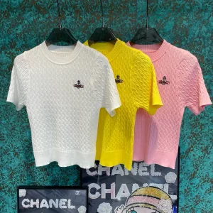 Luxury Aaa Vivienne Westwood Wood Short Sleeves