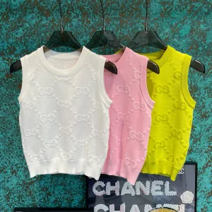 Designer Luxury Gucci Jacquard Vest