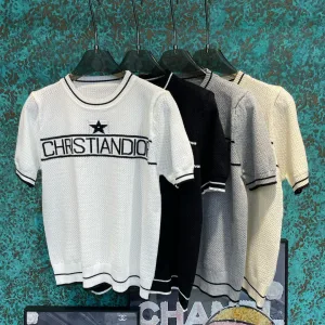 High Quality Dior Jacquard Short Sleeves