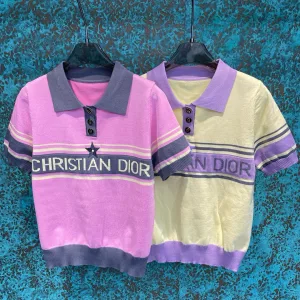 Aaa Dior Jacquard Short Sleeves