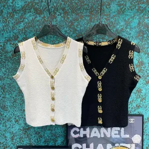 1:1 High Quality Chanel Gold Vest