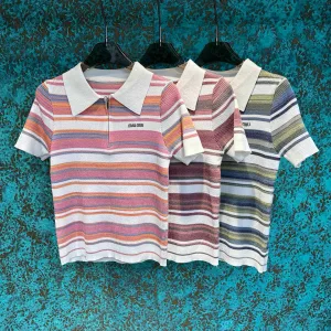 Aaa Luxury Miu Miu Short Sleeves