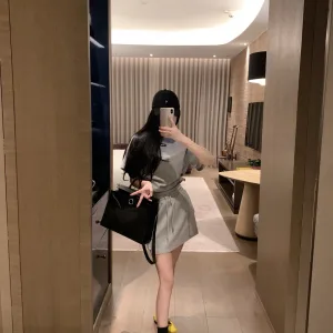 Aaa Designer Miu Miu Stone Short-Sleeved Shirts