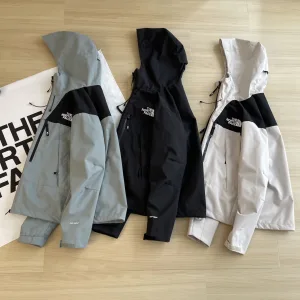 Designer Reps The North Face Outerwear Red Windstopper Daily Commute Outdoor Windproof Spring Summer Autumn Embroidery Color Blocking Multiple Splicing